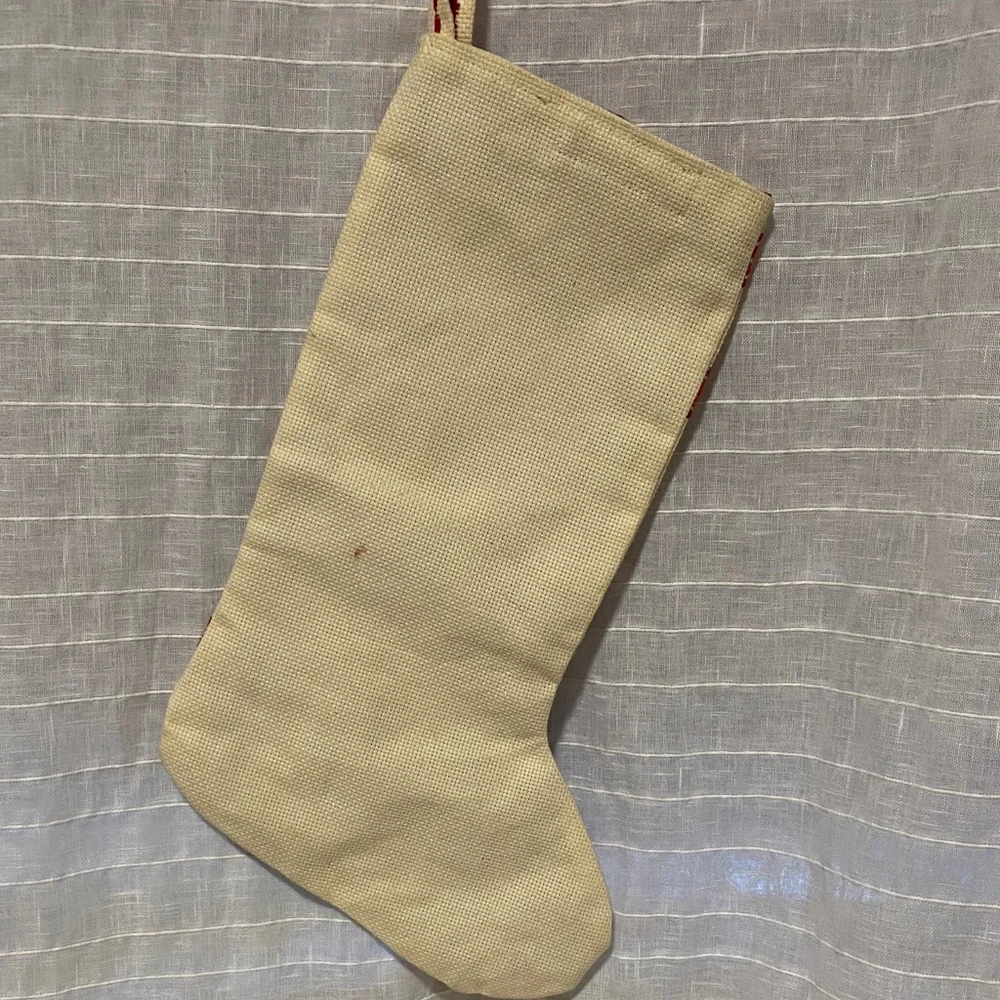 Cross stitch Holiday Stocking with Rocking Horse Design - Picture 9 of 9